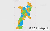 Political Map of Abia, cropped outside