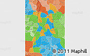 Political Map of Abia, political shades outside