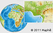 Physical Location Map of Onicha