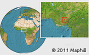 Satellite Location Map of Onicha
