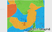 Political 3D Map of Fufore