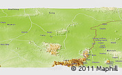 Physical Panoramic Map of Fufore