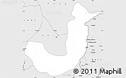 Silver Style Simple Map of Fufore