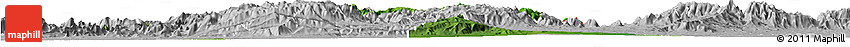Satellite Horizon Map of Ganye, lighten, desaturated