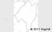 Blank Simple Map of Ganye, no labels