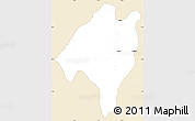 Classic Style Simple Map of Ganye, single color outside