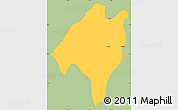 Savanna Style Simple Map of Ganye, single color outside