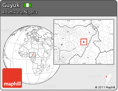 Blank Location Map of Guyuk