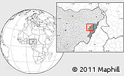 Blank Location Map of Guyuk, highlighted country, highlighted parent region