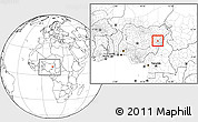 Blank Location Map of Guyuk, highlighted parent region, within the entire country