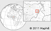 Blank Location Map of Guyuk, highlighted parent region