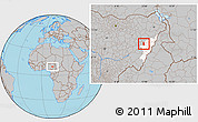 Gray Location Map of Guyuk, highlighted parent region