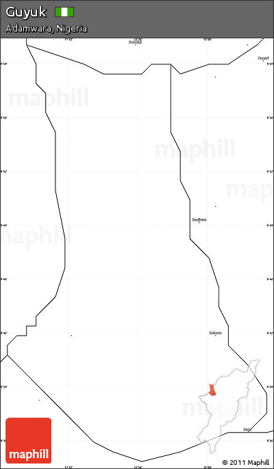 Blank Simple Map of Guyuk