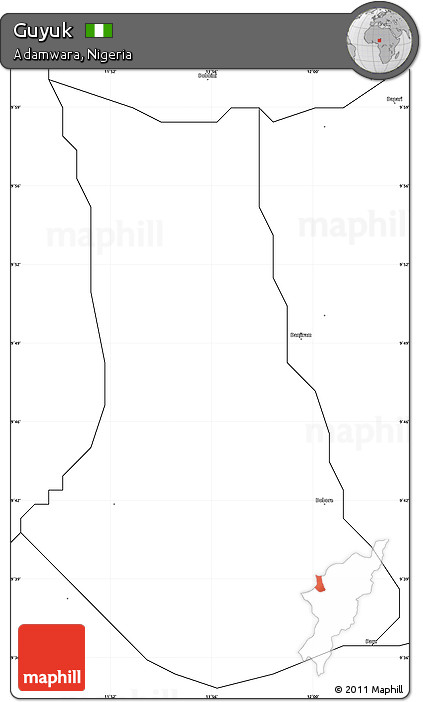 Blank Simple Map of Guyuk