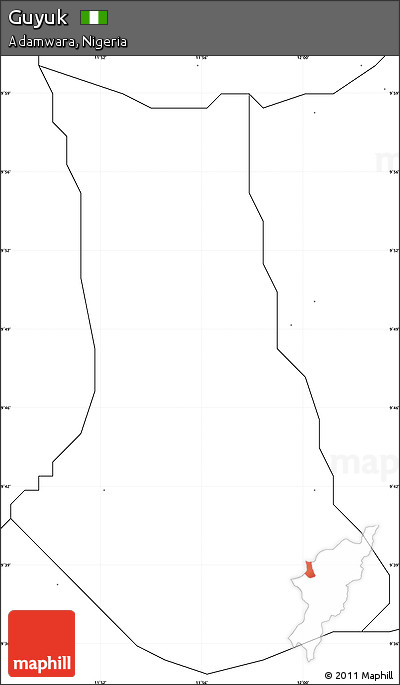 Blank Simple Map of Guyuk, no labels