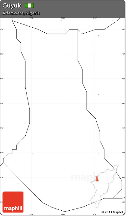 Blank Simple Map of Guyuk, no labels