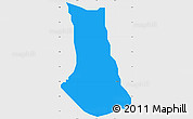 Political Simple Map of Guyuk, single color outside