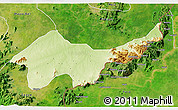 Physical 3D Map of Jada, satellite outside
