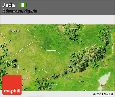 Satellite 3D Map of Jada