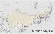 Shaded Relief 3D Map of Jada, lighten, desaturated