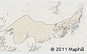 Shaded Relief 3D Map of Jada, lighten