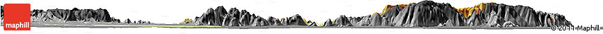 Physical Horizon Map of Jada, darken, desaturated