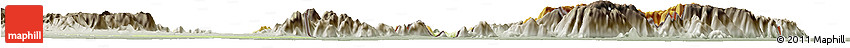 Physical Horizon Map of Jada, semi-desaturated