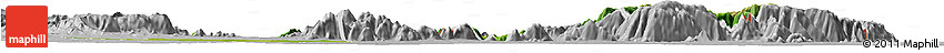 Satellite Horizon Map of Jada, lighten, desaturated
