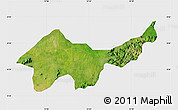 Satellite Map of Jada, single color outside
