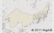 Shaded Relief Map of Jada, lighten, semi-desaturated