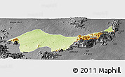 Physical Panoramic Map of Jada, darken, desaturated