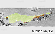 Physical Panoramic Map of Jada, desaturated
