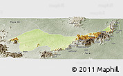 Physical Panoramic Map of Jada, semi-desaturated