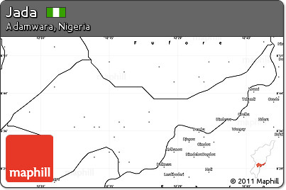 Blank Simple Map of Jada