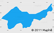Political Simple Map of Jada, single color outside
