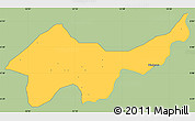 Savanna Style Simple Map of Jada, single color outside