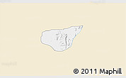 Classic Style 3D Map of Madagali, single color outside