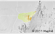 Physical 3D Map of Madagali, lighten, desaturated
