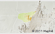 Physical 3D Map of Madagali, lighten, semi-desaturated
