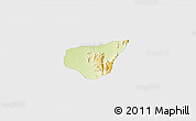 Physical 3D Map of Madagali, single color outside