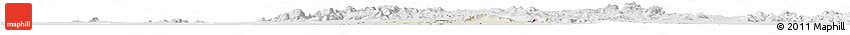 Shaded Relief Horizon Map of Madagali, lighten, desaturated