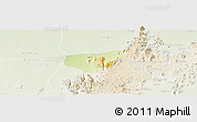 Physical Panoramic Map of Madagali, lighten