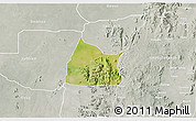 Satellite 3D Map of Michika, lighten, semi-desaturated