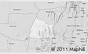 Silver Style 3D Map of Michika
