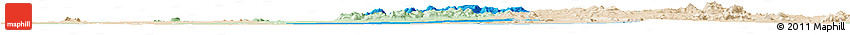 Political Horizon Map of Michika, lighten