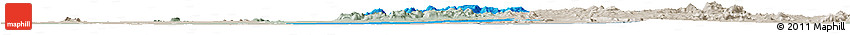 Political Horizon Map of Michika, lighten, semi-desaturated