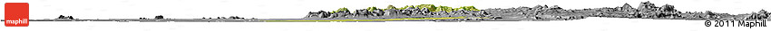 Satellite Horizon Map of Michika, desaturated