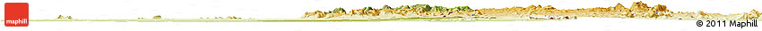 Satellite Horizon Map of Michika, physical outside