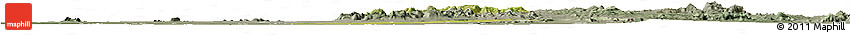 Satellite Horizon Map of Michika, semi-desaturated