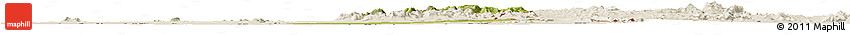 Satellite Horizon Map of Michika, shaded relief outside